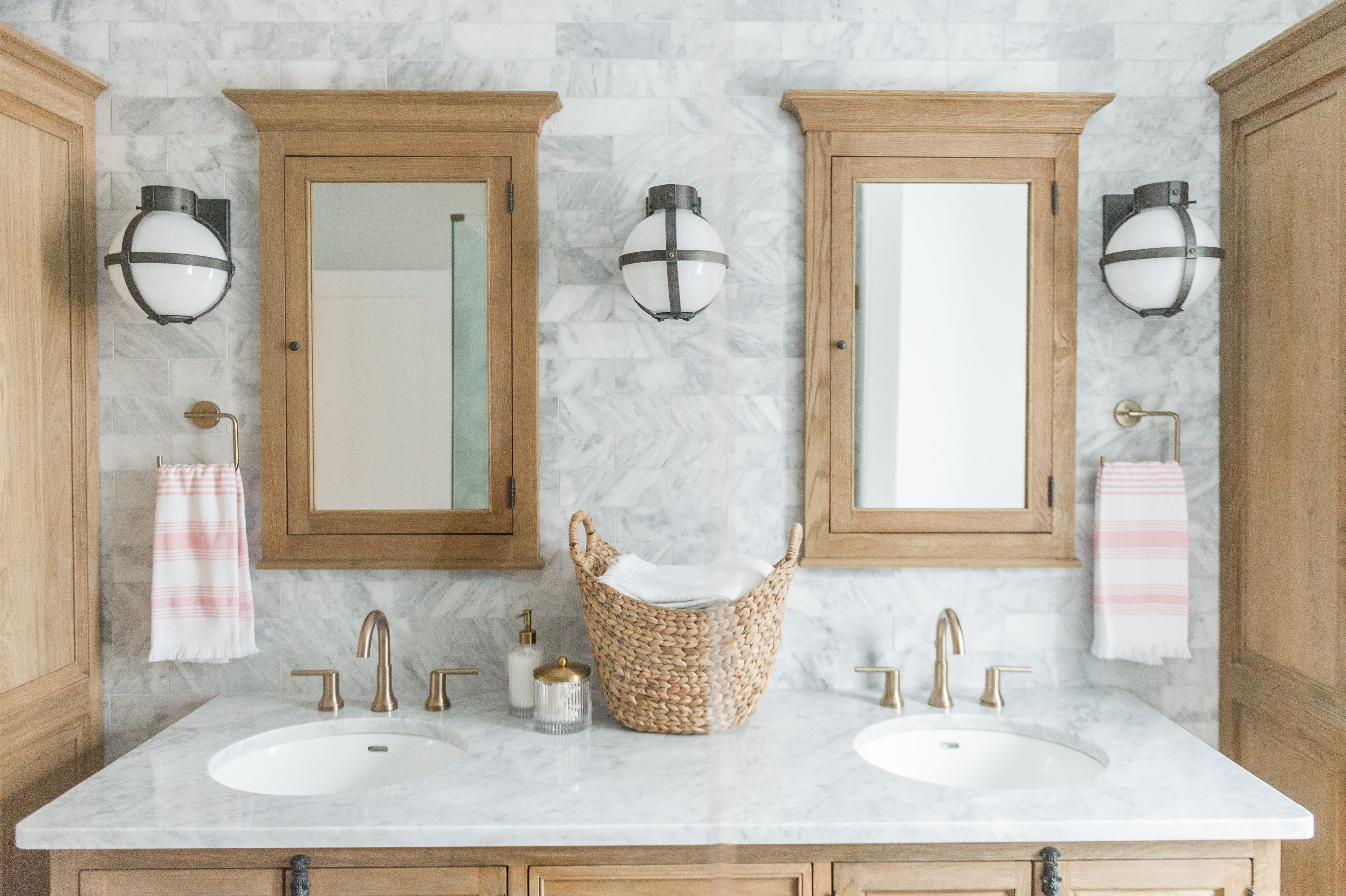 Modern boho bathroom renovation reveal