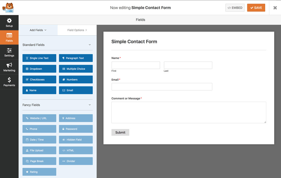 WPForms Contact Form