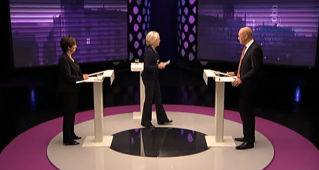 Swedish political debate on television