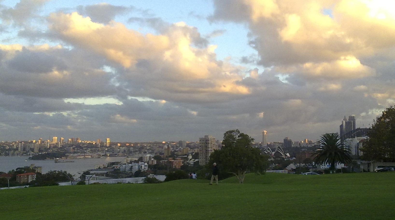 The view from North Sydney Bowling Club