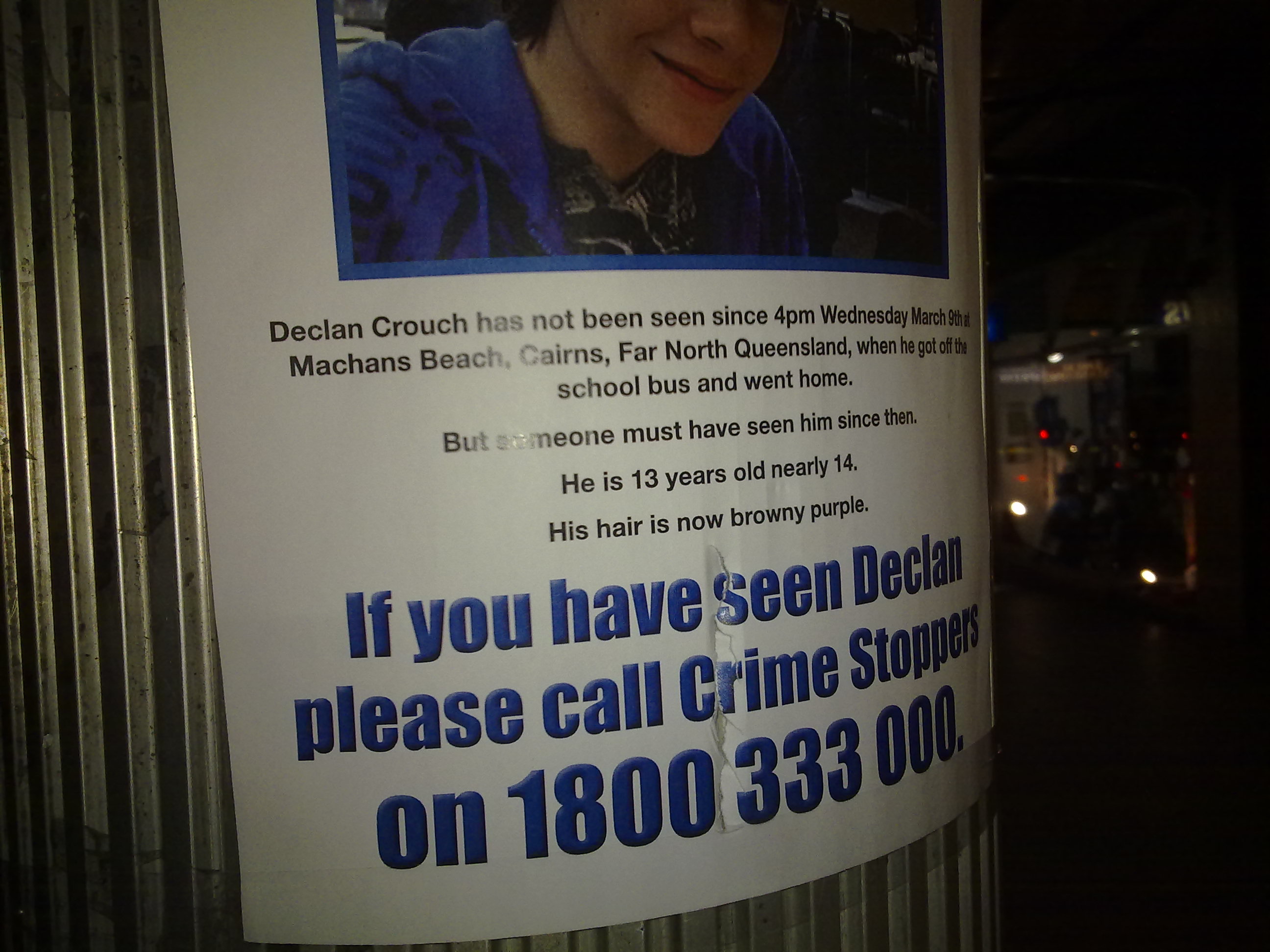 Missing boy