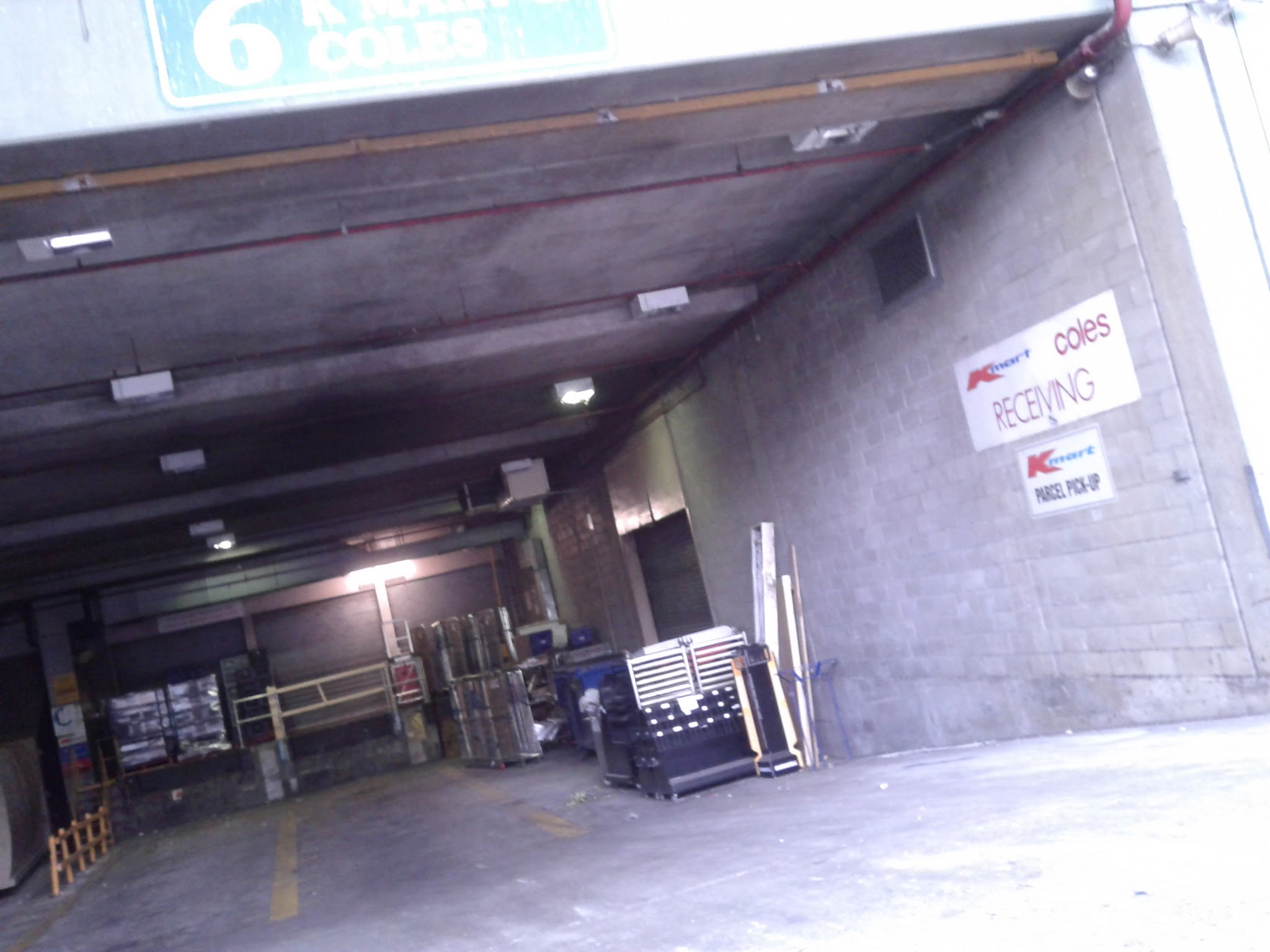 Loading dock at Coles Toowong in Brisbane