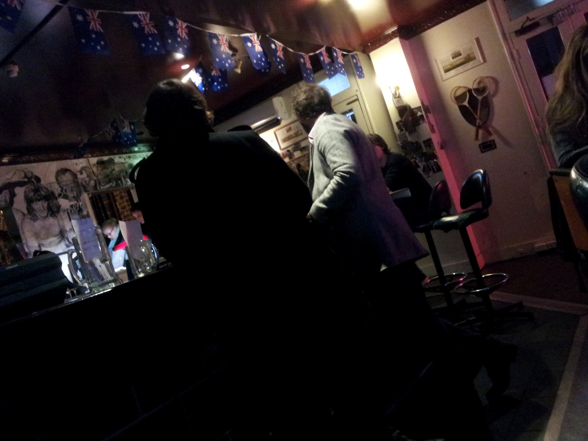 The front bar at the Norfolk Hotel, Surry Hills