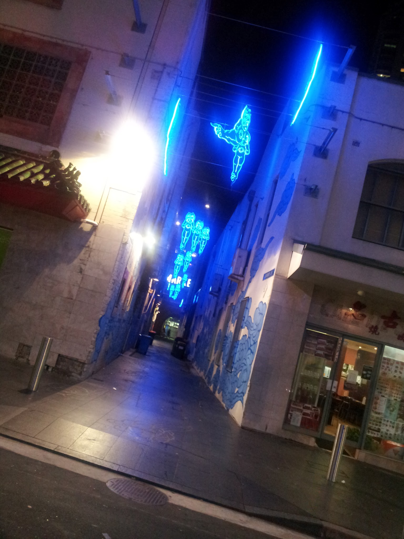Jason Wing's work in Chinatown Laneway, Sydney