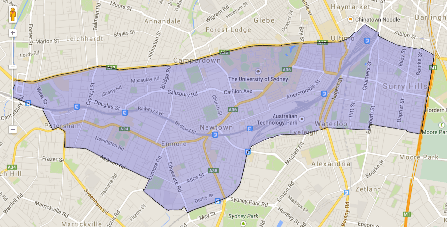 State seat of Newtown, NSW