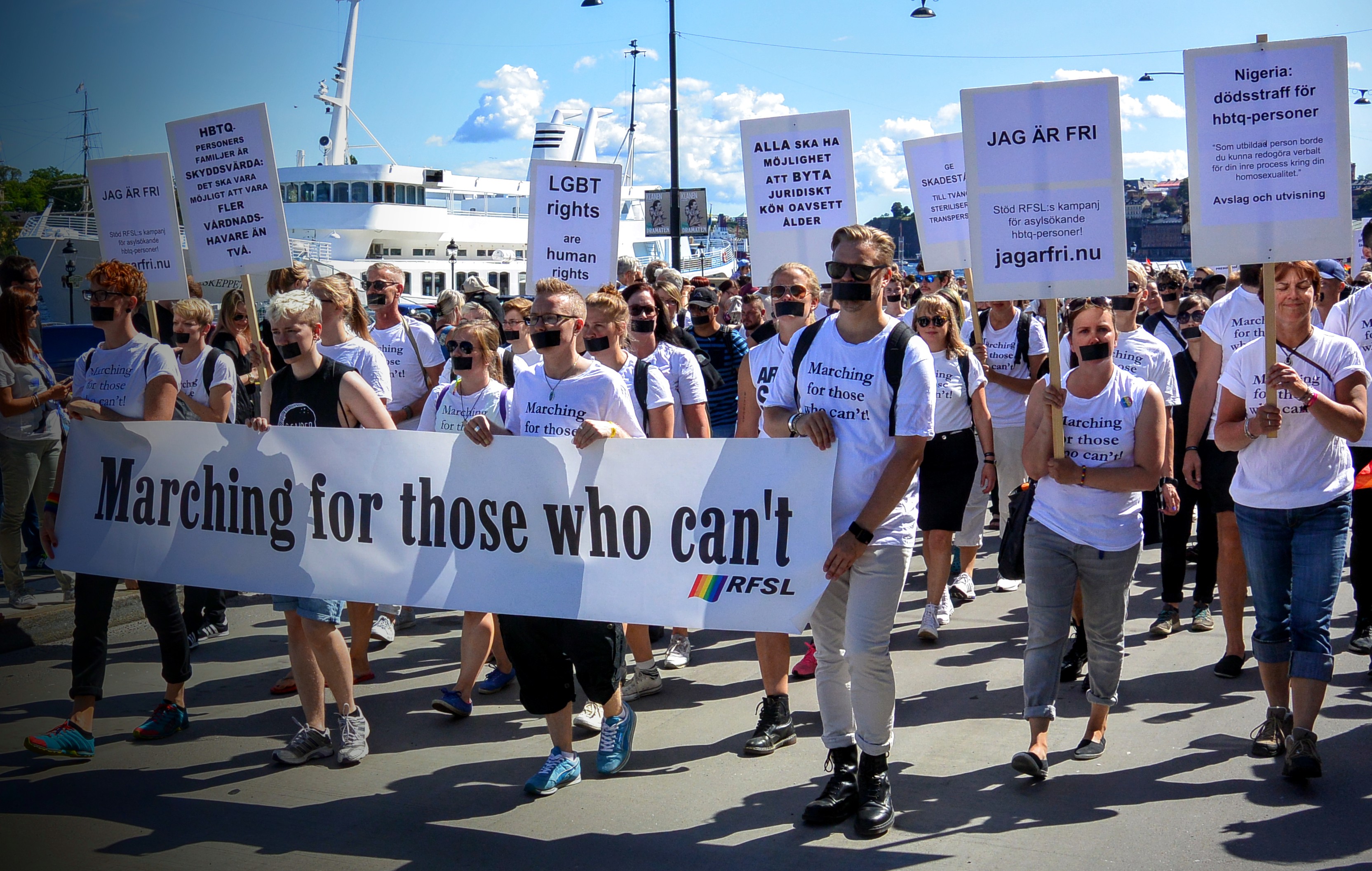 Stockholm Pride - Marching for those who can't which is always my favourite float
