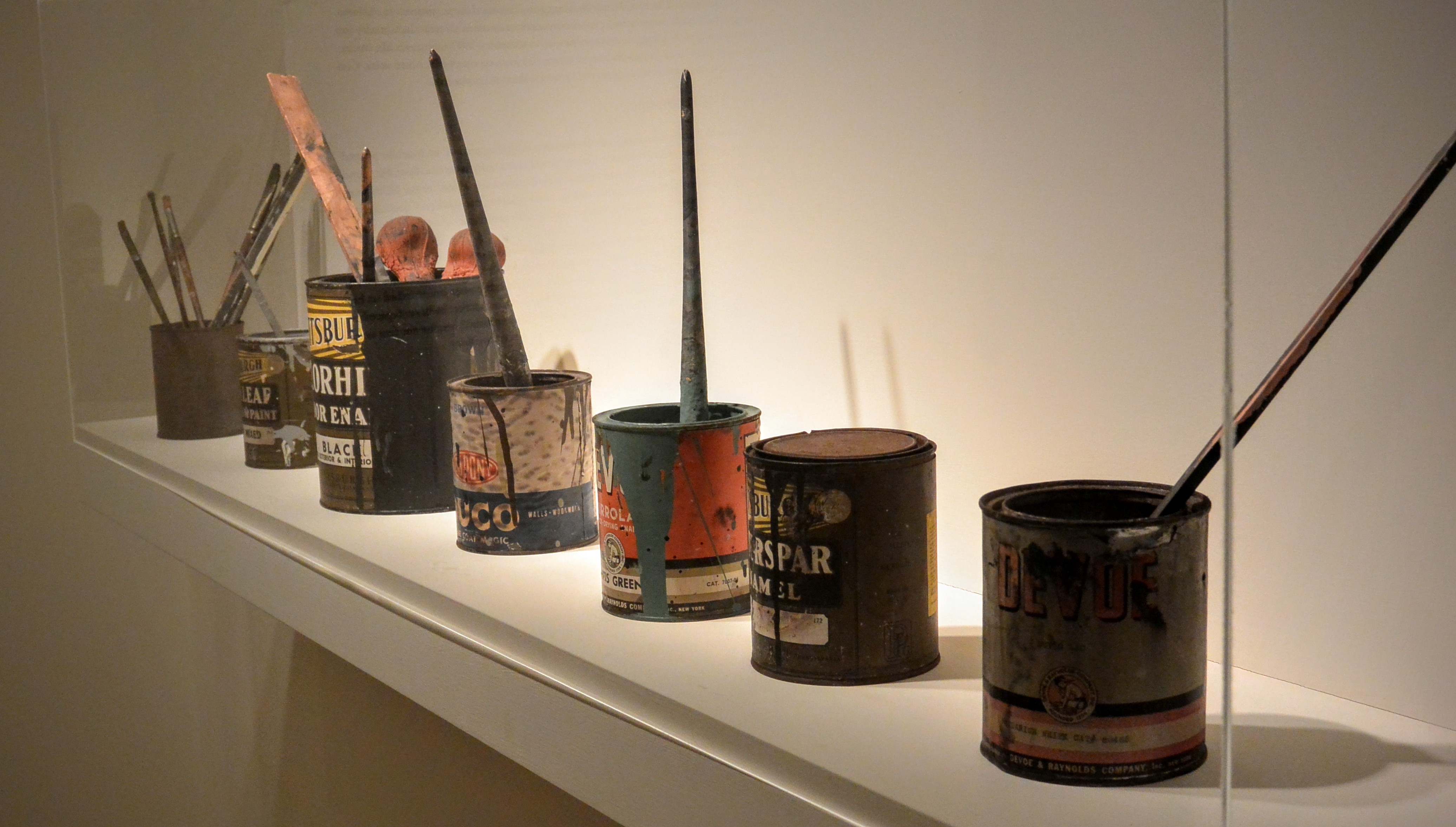 Jackson Pollock's Paints at the Peggy Guggenheim Collection