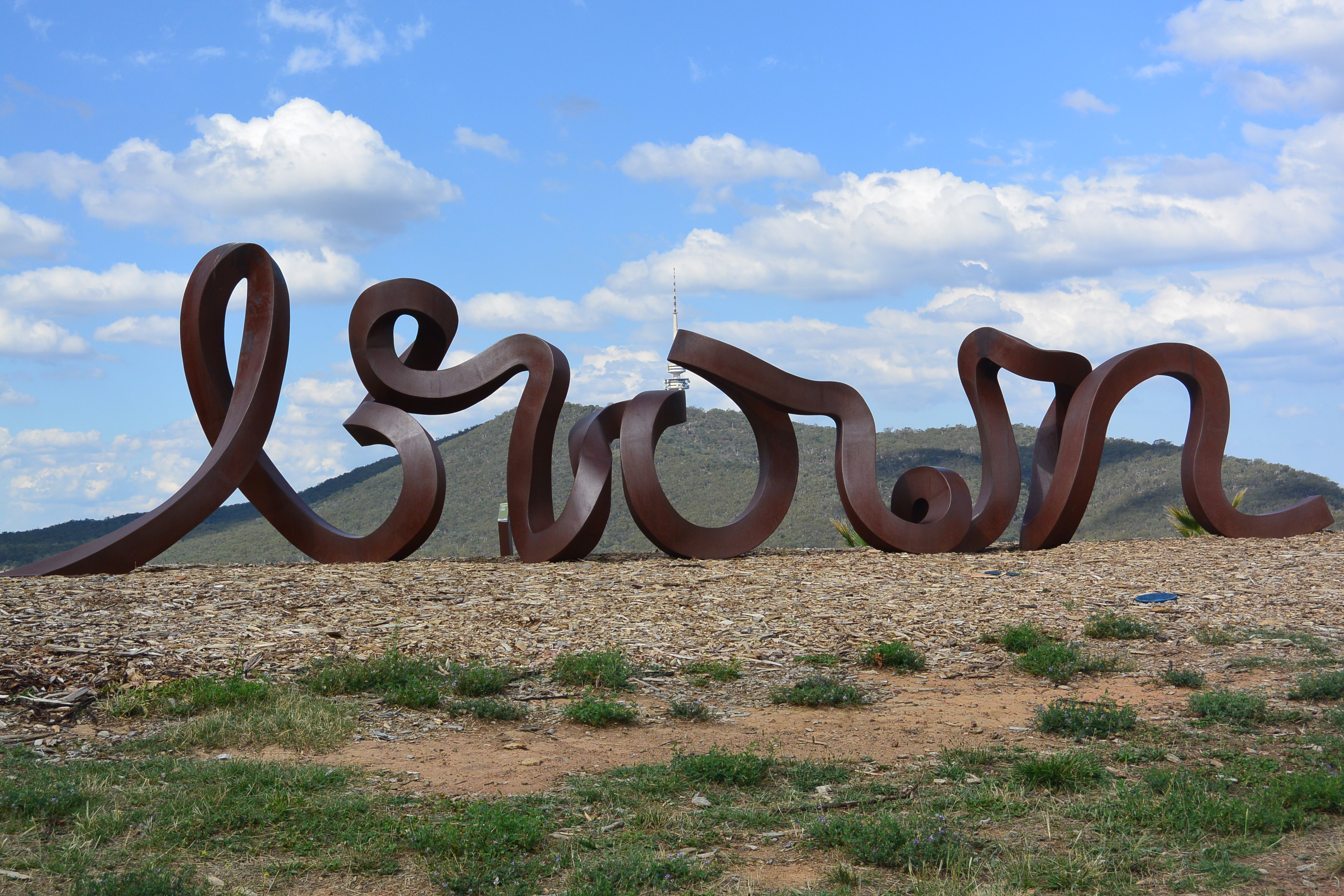 Wide Brown Land sculpture by Marcus Tatton, Chris Viney and Futago