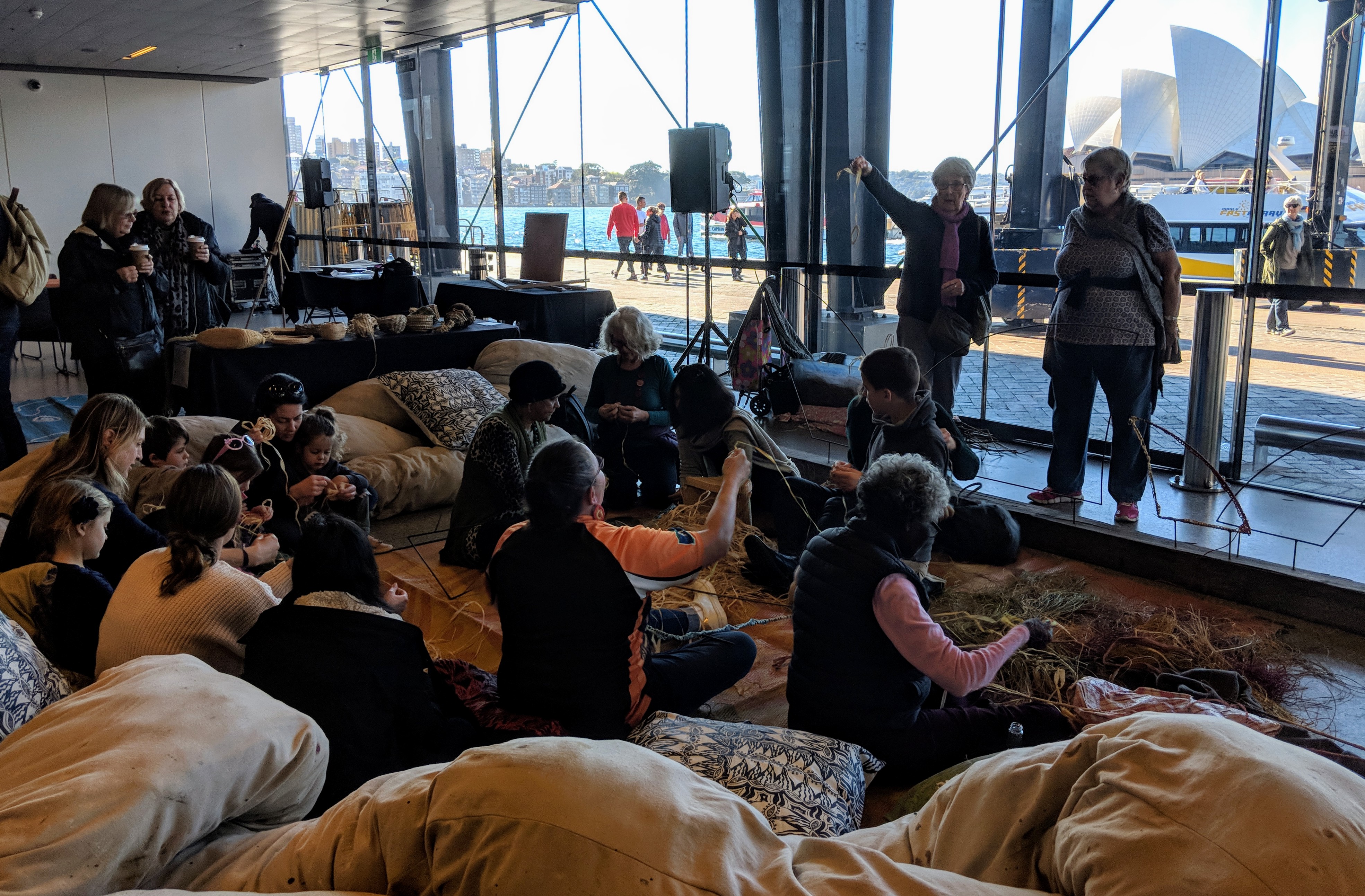 Weaving Circle at NAIDOC Arts Festival