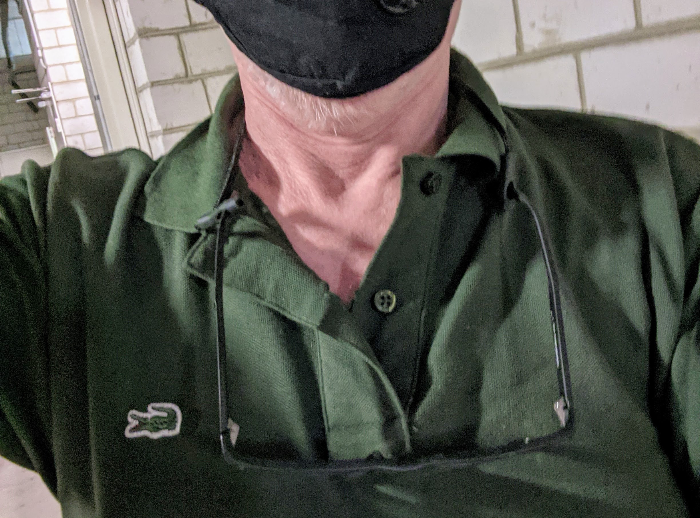 Glasses around my neck