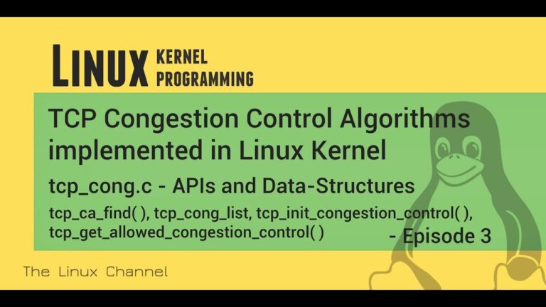 Linux Kernel Tcp Congestion Control Algorithms Tcp Cong C Apis And Data Structures The - 4K Vintage Pictures for Desktop