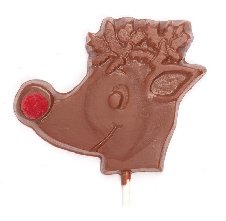 Chocolate Rudolph with red milk chocolate nose