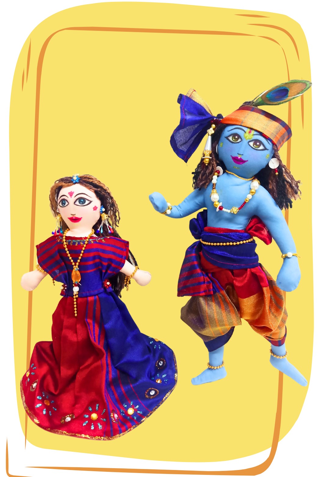 Radha Krishna Doll Set