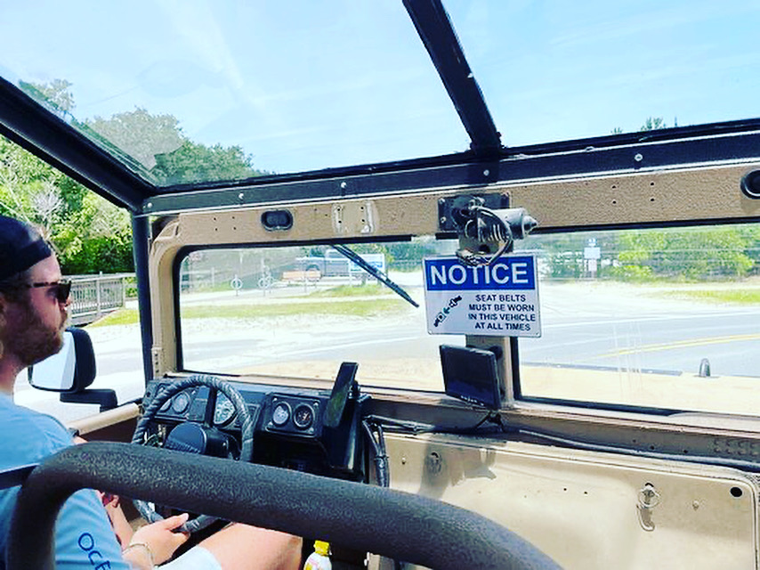 Me behind the wheel.