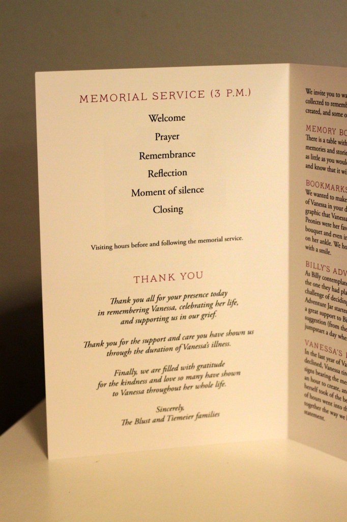 VMemorialItemsProgramOrderThanks