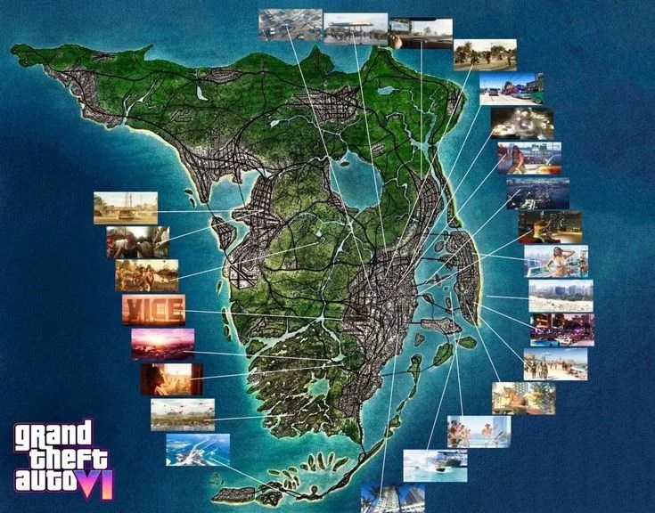GTA 6 Map Leaks Vice City New Cities Secret Locations The London GTA 6 Map 