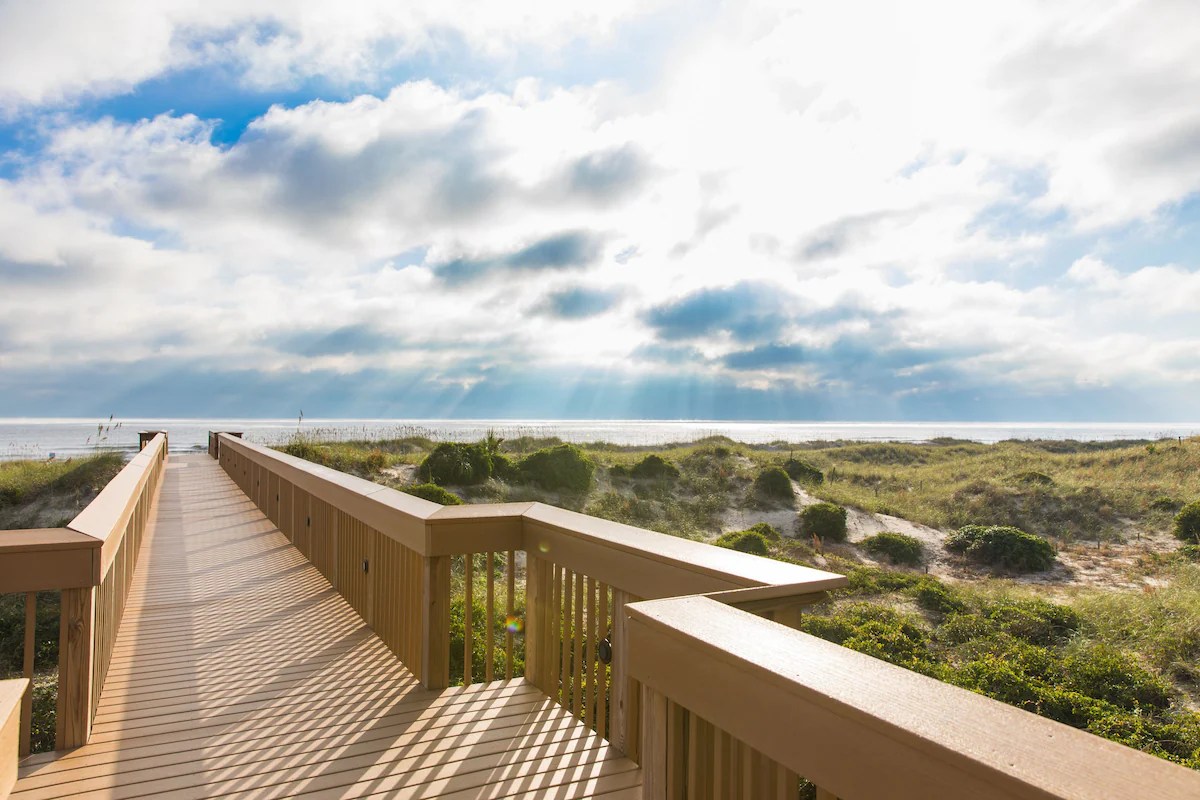 View of Amelia Island beach