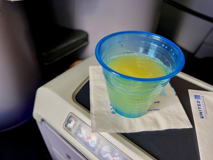 United Airlines domestic First Class Boeing 757