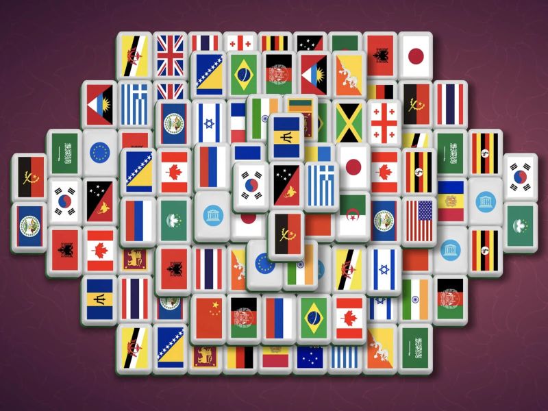 Mahjong Games - Geometric Arts - Artistic 4K Collection