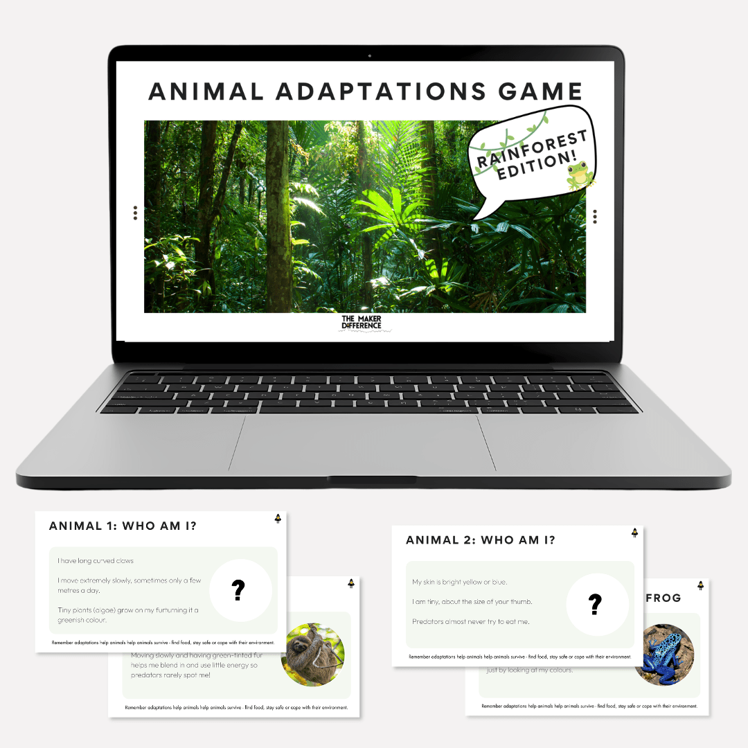 Guess the Animal! Animal Adaptations Game Bundle