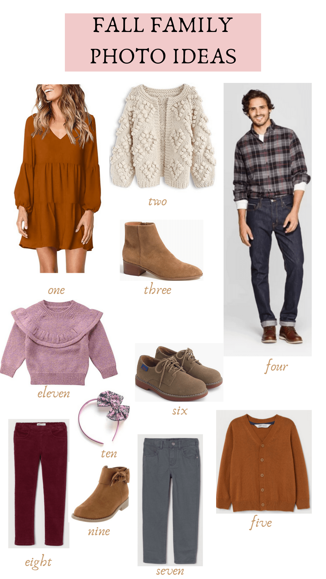 Thanksgiving & fall family photo outfit ideas
