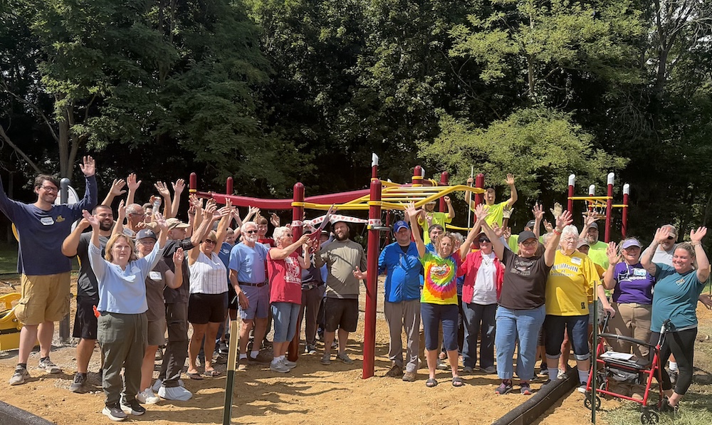 KaBOOM!!! New play structures installed over 3 days by 65 volunteers!