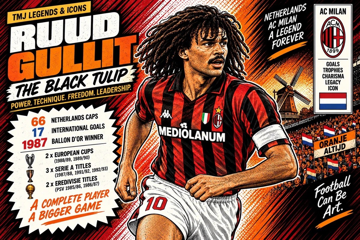 Ruud Gullit: The Black Tulip Who Made Football Feel Free