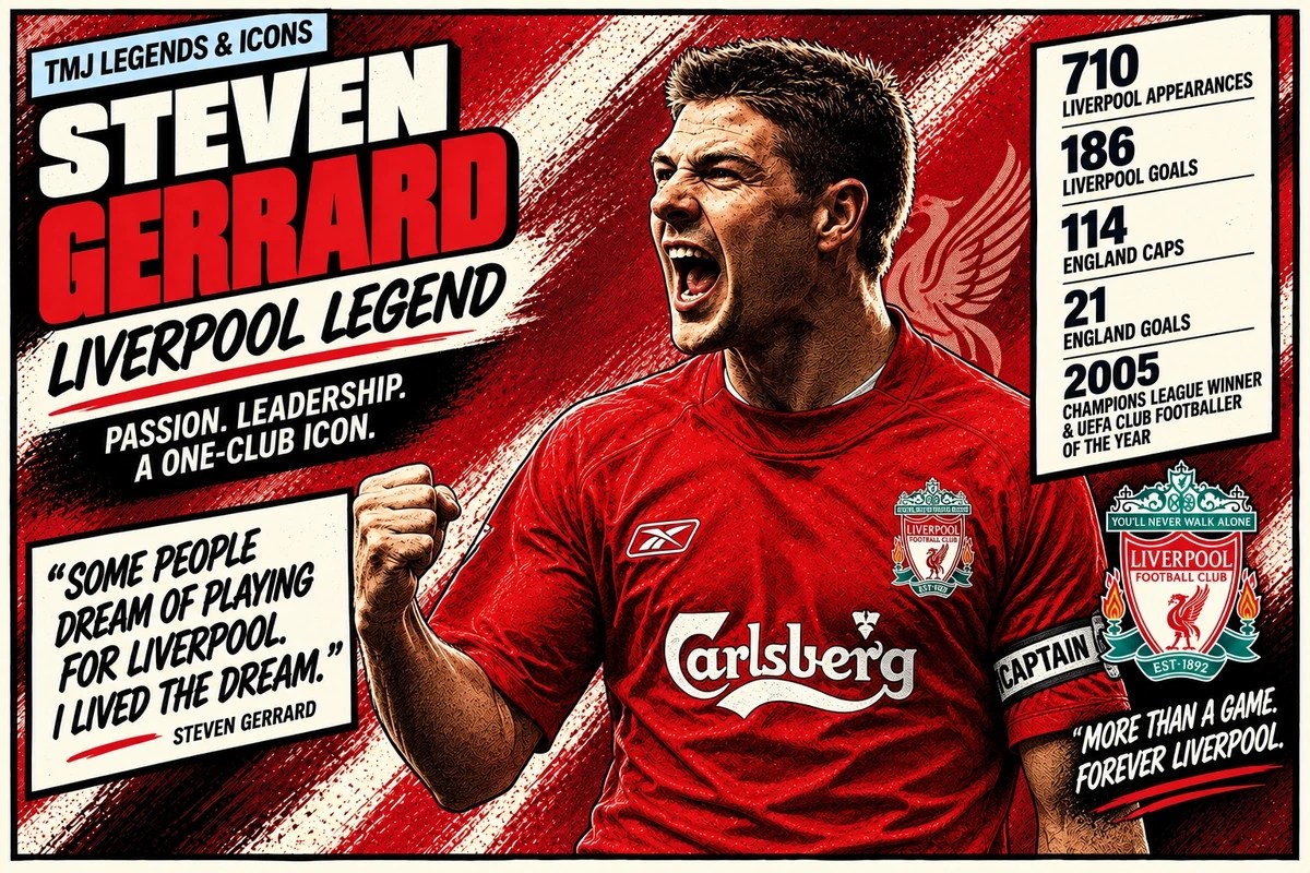 Steven Gerrard: The Liverpool and England Icon Who Defined An Era