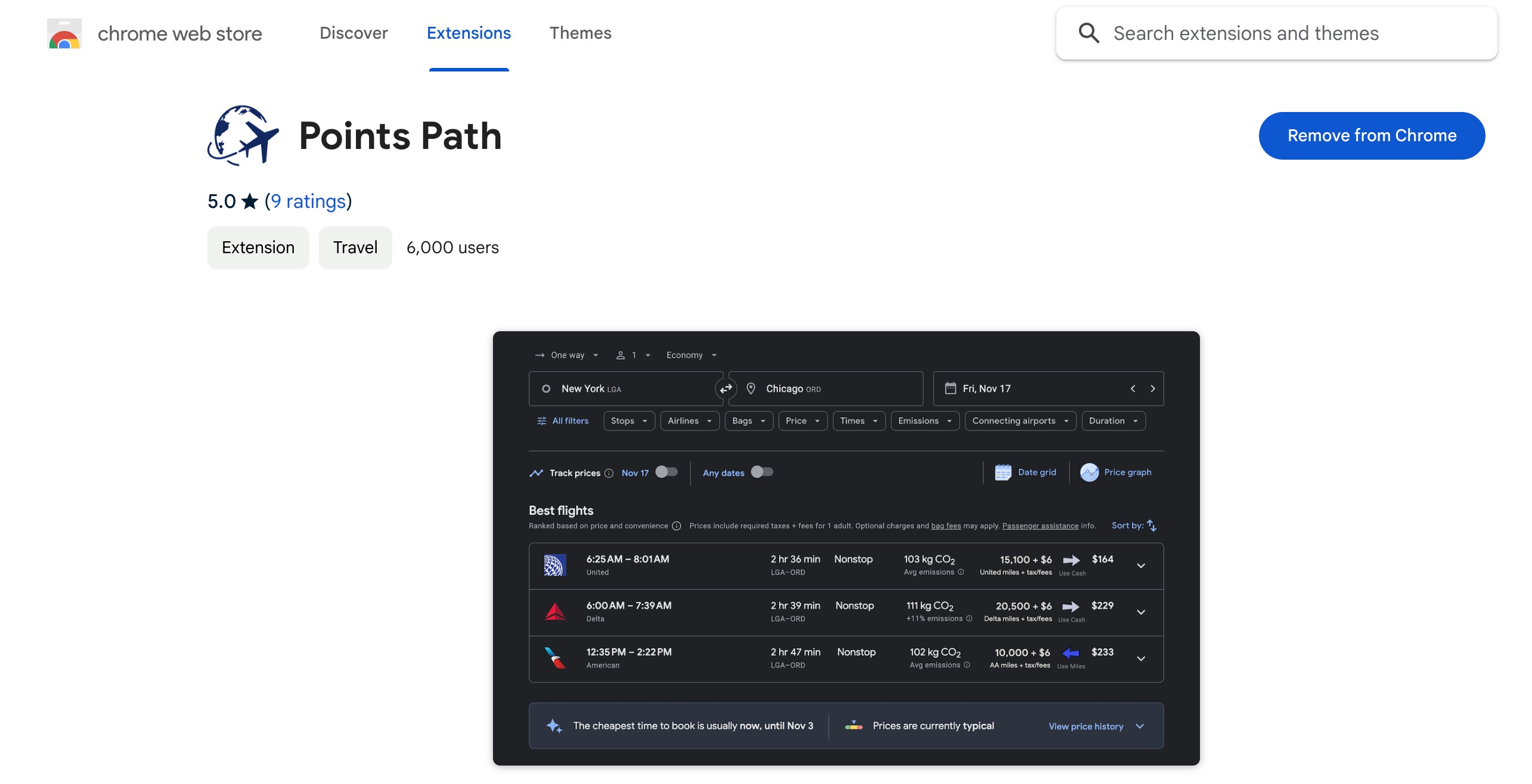 PointsPath Extension