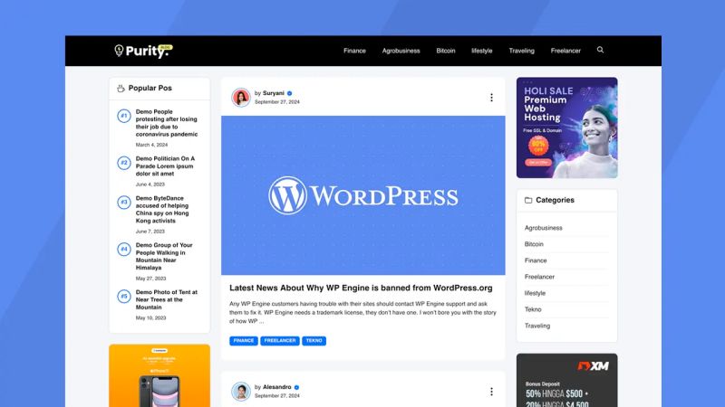 Gp Purity Blog Simple Elegant Generatepress Theme - Retina Ocean Photos for Desktop