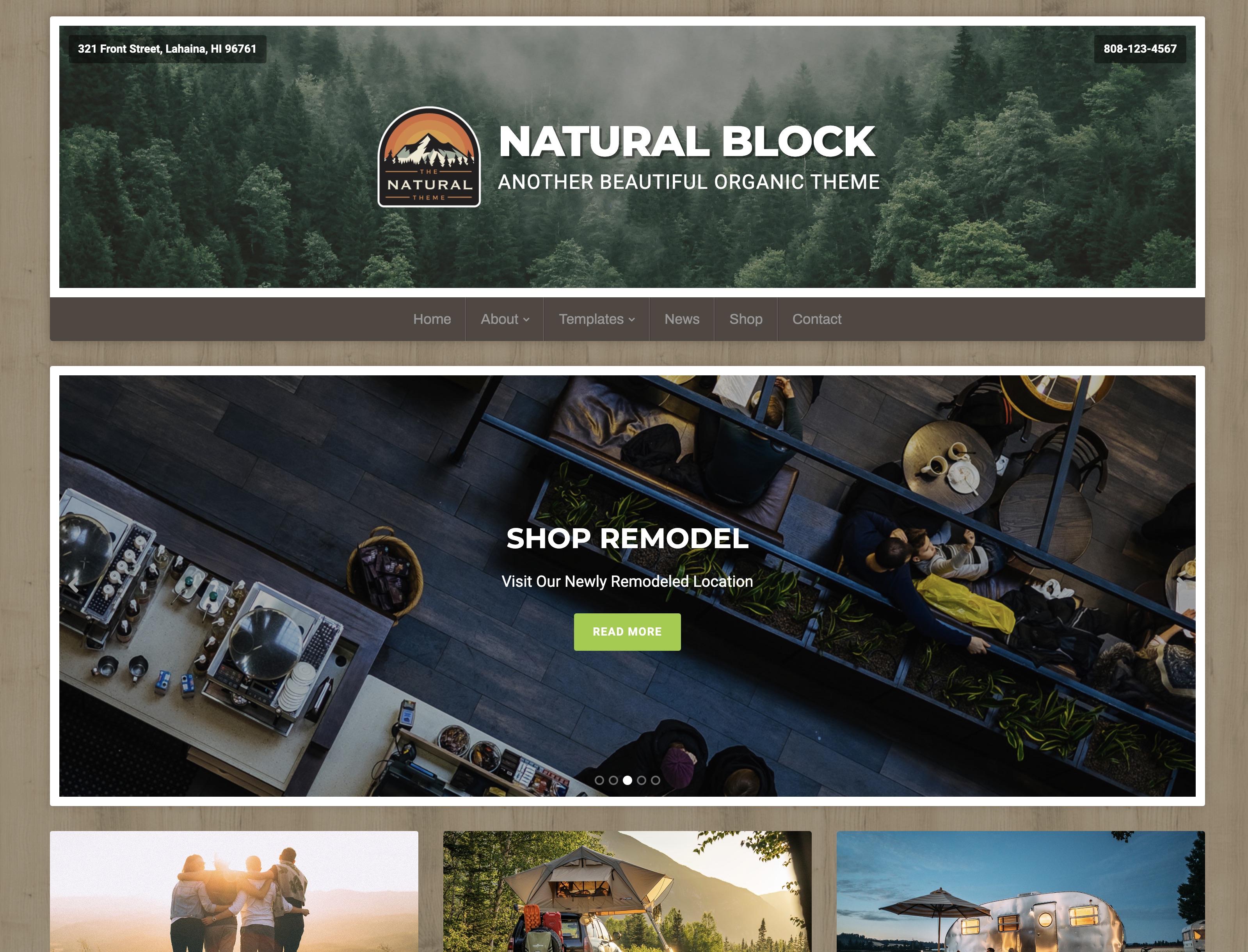 Whether you’re providing fishing charters or surf adventures, promoting local farmers markets or saving the whales, offering vegan cooking tips or selling organic lip balm — the Natural theme is a natural choice for your WordPress website.