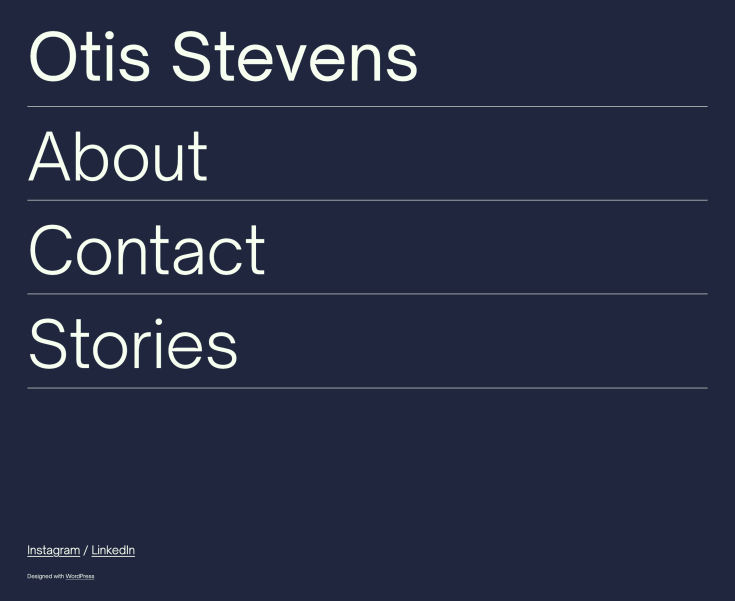 Screenshot des Otis-Themes