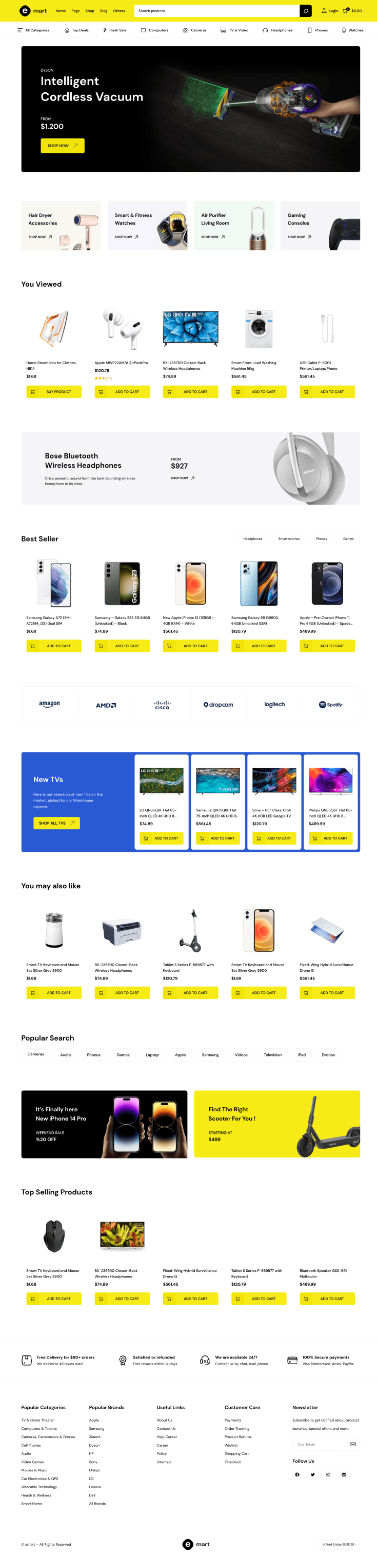 Screenshot of the eMart theme