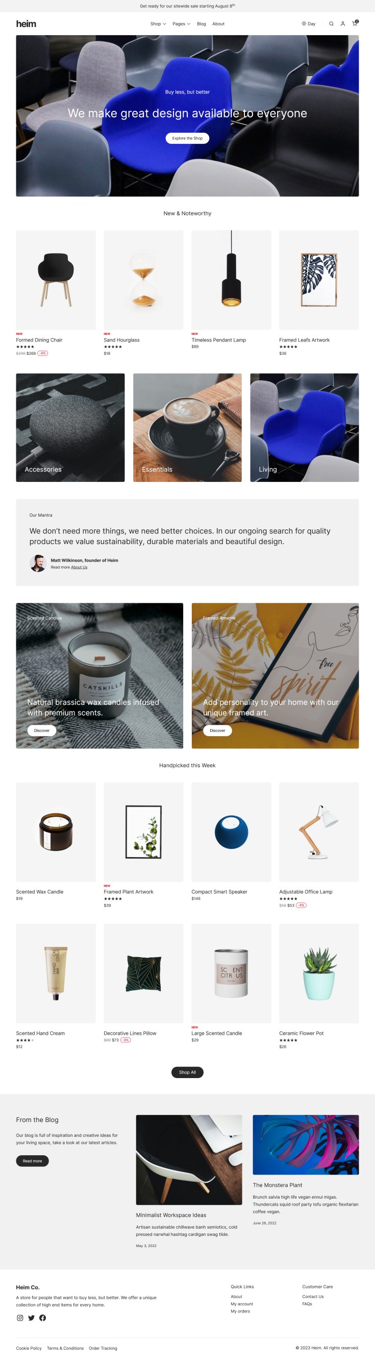 Screenshot of the Heim theme