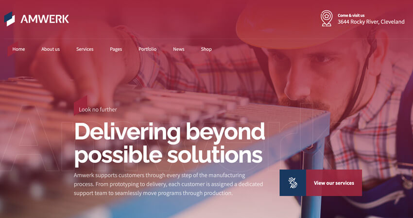 Industry and Factory WordPress Theme