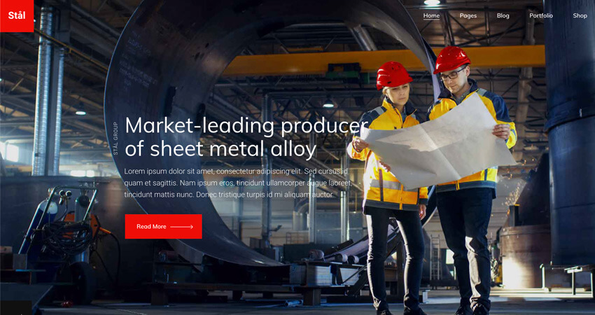 Stal Industry WordPress theme