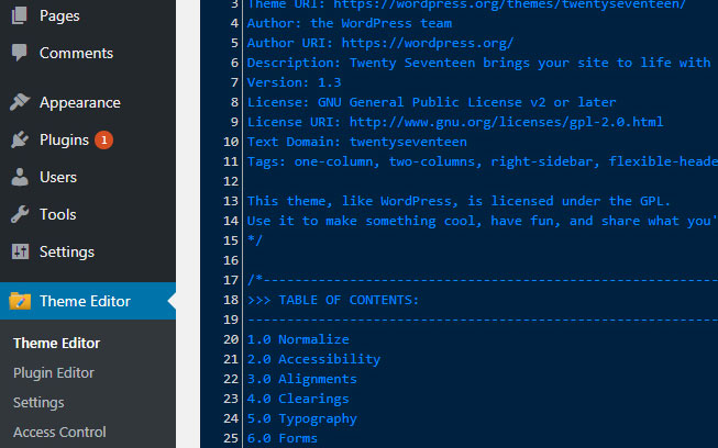 With the new gutenberg editor now you be able to edit your themes . Theme Editor Best Wordpress Code Editor