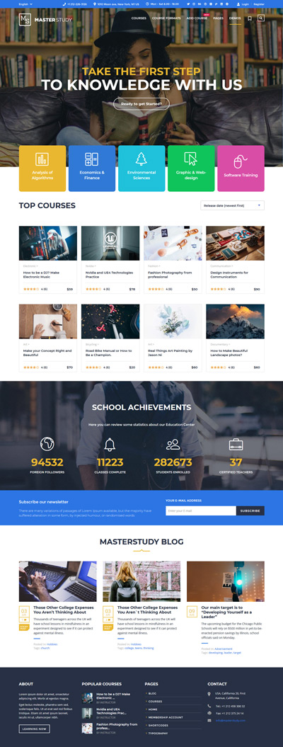 Masterstudy Education Lms Wordpress Theme Toolszilla - HD Space Patterns for Desktop