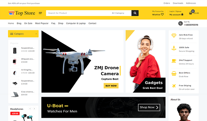 electronics store wordpress theme