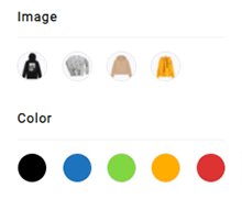 rounded shape swatches