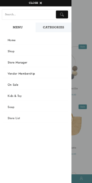 Mobile menu
