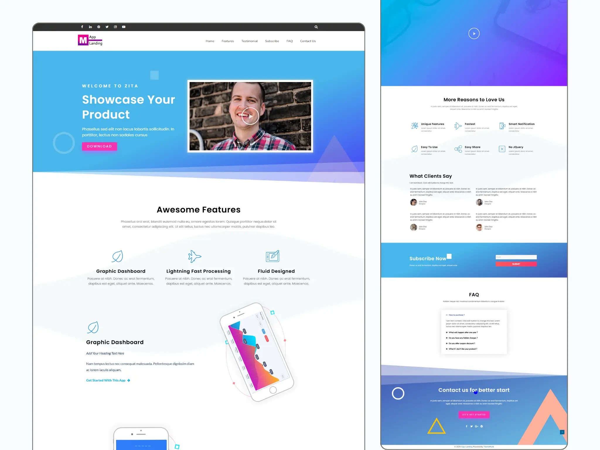 App Landing Page