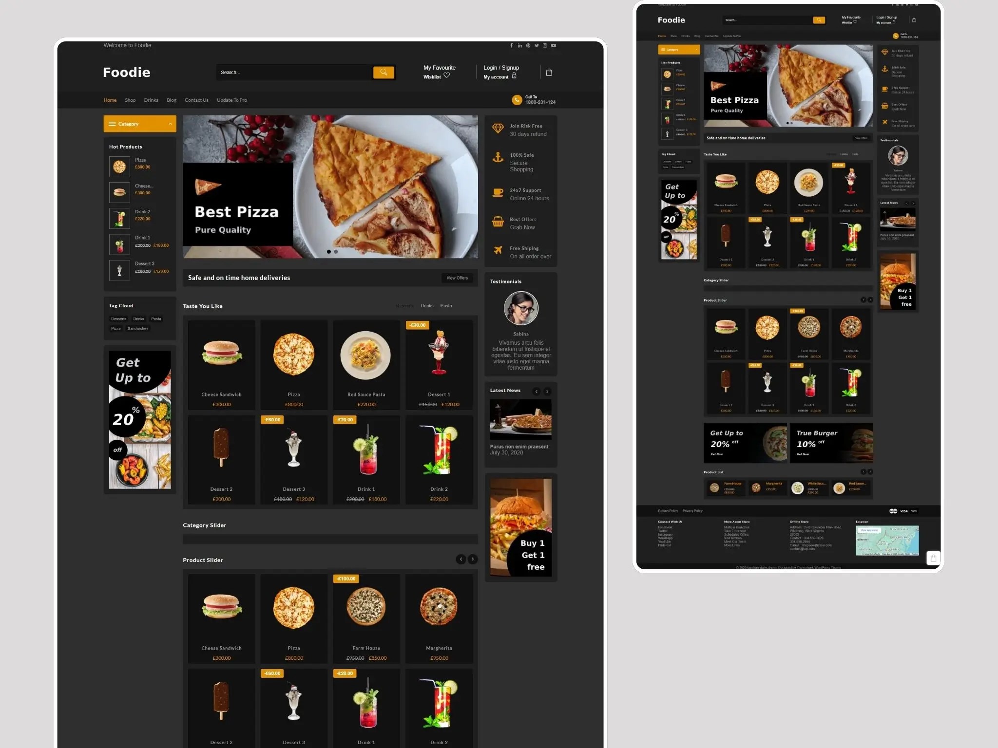 Fast Food & Pizza Restaurants Top Store