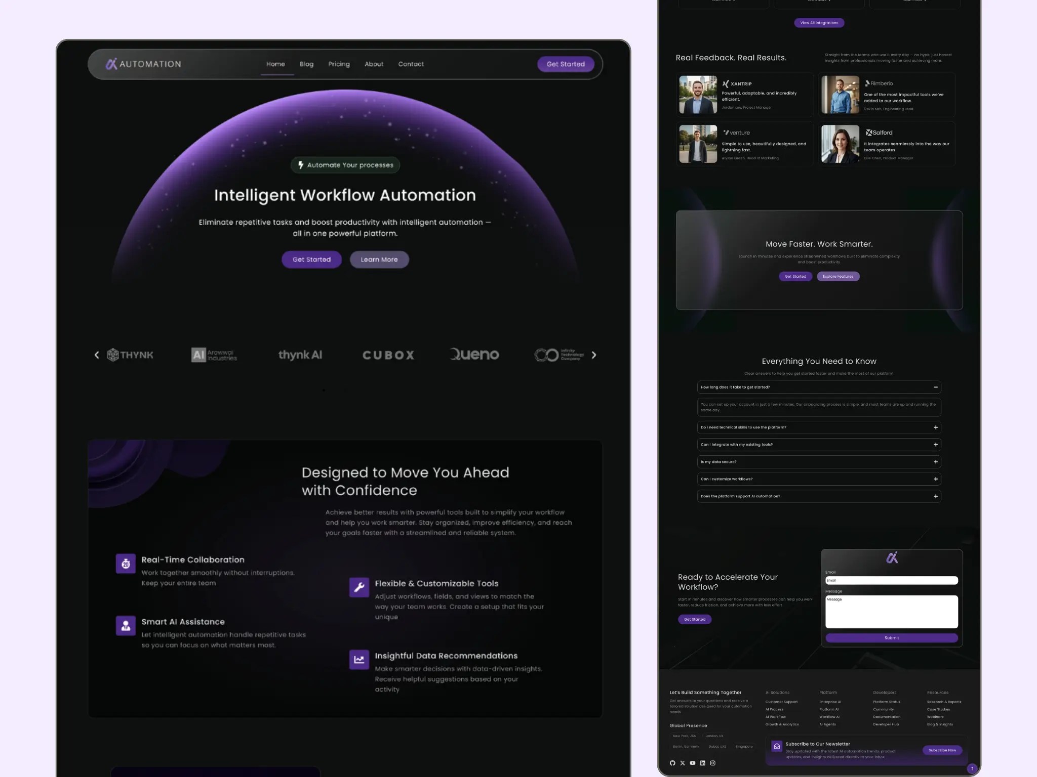 Ai Automation Website Template