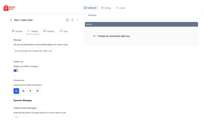 Store One Visitor Count Dashboard Screenshot 2