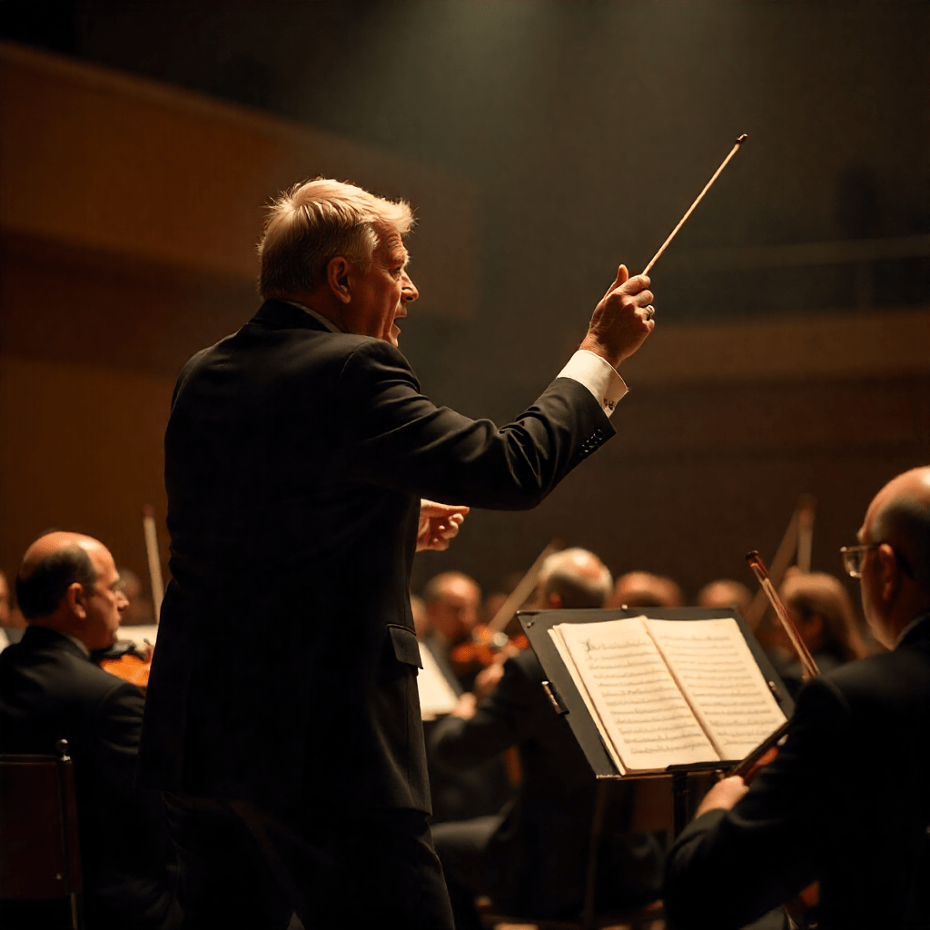 A Beginner’s Guide to Classical Music: A conductor leading an orchestra