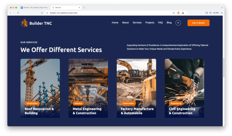 Builder Tnc Construction Html5 Responsive Website Template - Artistic Landscape Texture - Ultra HD