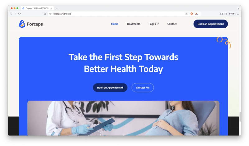 Reos Medical Webflow - Premium Light Background Gallery - Desktop
