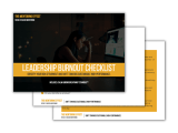 Leadership Burnout Checklist The Mentoring Effect
