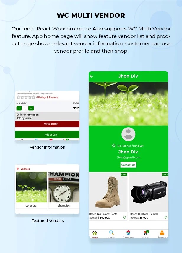 Ionic React Woocommerce - Universal Full Mobile App Solution for iOS & Android / WordPress Plugins - 19